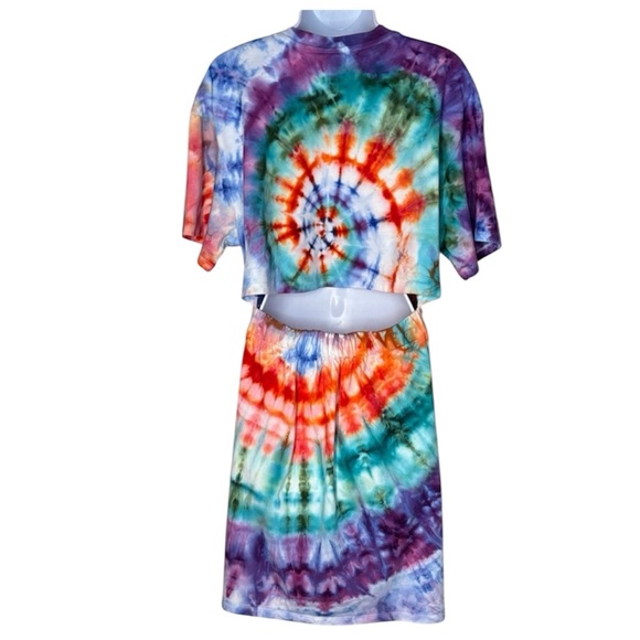 H&M Dresses & Skirts - H&M Tie-Dye Semi-Backless Midi Dress - Multicolor